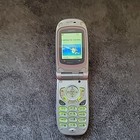 Vintage Iscp-3100 Sanyo Pink Flip Phone With Charger