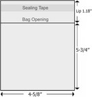 4-5 8   X 5-3 4   Cello Cellophane Bags - Fits A2 Card W envelope Photos Jewelry