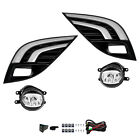 Pair For 2018 2019 2020 Toyota Camry Se Xse Led Fog Lights Lamps With Drl wiring