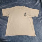 Walt Disney World Mickey Mouse Logo T-shirt Men s Xl Tan 2 Sided Vintage Usa 