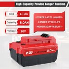 8 0ah 20v Max Pcc685l Pcc680l Li-ion Battery Cordless Tool Kits For Porter Cable