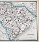 1893  South Carolina  Map Original   12x9   Charleston - Beaufort - Columbia 