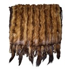 Vintage Real Mink Muff W  Feet   Tails     Silk Lined     1950s Era     Needs Tlc