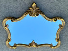 Vintage Large Italian Rococo Revival Gold Gilt Wall Mirror 27 1 2    X 32   