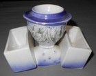Rare Vintage  1959 Holt Howard  Ceramic Granny  Playing Card   Dice Holder