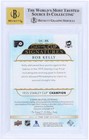 Bob Kelly Flyers Autographed 2021-22 Upper Deck The Cup Day  dc-bk Bgs 9 10 Card