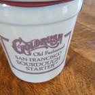 Gold Rush Old Fashioned Alaska Sourdough Starter Stoneware Crock Vtg