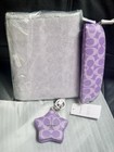 Bundle Set Coach Notebook Cz198 In Iris   Coach Pencil Case   Star Charm Cbl12