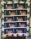 Vintage Handmade Christmas Wall Hanging  Lap Quilt  48 X 56 Inches