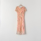 Vintage Y2k Silk Floral Dress Womens Size M l Asymmetrical Chiffon Midi Fairy
