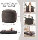 Bean Bag Chair Giant Bean Bag Chairs For Adults Teens  Large Floor Mattress C   