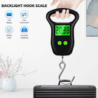 Portable Hand Held Digital Luggage Scale 50kg 10g Fish Hook Hanging Scale Measur