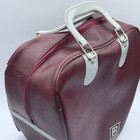 Vintage Burgundy Single Ball Brunswick Bowling Ball Bag League Play Handles