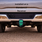 Glow In Dark Monster Hitch Cover 1 25  Receiver Green Black