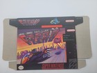F Zero Box Only For Super Snes Replacemnt Box Insert Tray   Clear Case