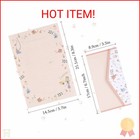 27 Pcs Stationary Writing Paper With Envelopes Set Cute Vintage Floral Letter Wr