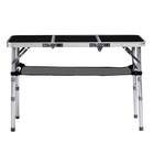 Outdoor Folding Camping Table  3ft Portable Pinic Table With 3 Adjustable Height