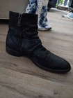 Jhon Varvatos Collection Morrison Sharpei Snake-embossed Leather Boots Size 11