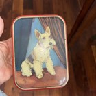 Vintage Lot Of 9 Schnauzer terrier  Dog Figurines candy Tin