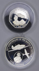 2000 Guernsey alderney  925 Silver Proof 2 Coin Set   5  50p W  Box   Coa