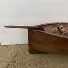 Vintage Folk Art Model Ship Boat Wood 20 Inches Antique Cabin Cruiser