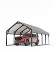 12  13 12  20 12  26 Ft Metal Carport Has Heavy   duty Reinforced Frame And Steel Roo