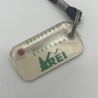 Vintage Rei Key Chain Compass Keyring W  Flashlight Hiking Fob Zipper Pull