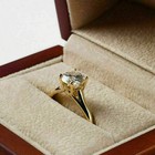 Round Cut 1 50ct Diamond 14k Yellow Gold Finish Solitaire Engagement Ring Size 6