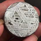 100  Natural Aletai Iron Meteorite 89 7 Grams End Cut Etched Slase Perfect Round