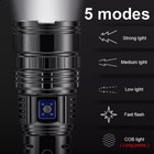15000mah Lumen Super Bright Led Tactical Flashlight Rechargeable Led Work Light