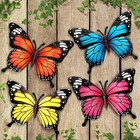 4 Pcs Metal Butterfly Wall Art Decor Outdoor Indoor Fence Wall Sculptures