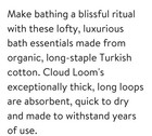 New  238 Coyuchi Cloud Loom Organic 6 Piece Towel Set In Alpine White