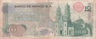 Mexico  10  Pesos  15 5 1975  Series  1eb  Prefix  B  Circulated Banknote Cck