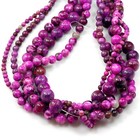 Gemstones Sugilite Round Loose Beads 15  4mm 6mm 8mm 10mm 12mm Craft