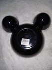 Zak  Designs Disney Mickey Mouse Head Chip Dip Bowl Black Plastic Serving Ears