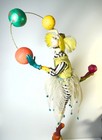 Cirque Du Soleil Clown Juggler Figurine By Kate Church Rare 21    X 6    Large
