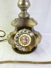 French Style Brass Telephone - Floor Standing Phone - Rotary Dial