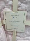 Pottery Barn Kids Eyelet Belgian Linen Pink Toddler Quilt W  Crib Skirt  10b