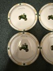 John Deere Porcelain Salad Plates    nothing Runs Like A Deere white  set Of 4 