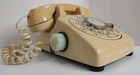 Vintage Rotary Telephone Bell System Western Electric Cream Beige Tested Works  