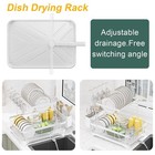 Liyi Dish Drying Rack large Dish Rack For Kitchen Counter 2-tier Dish Racks W   