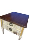 American Martinsville Mcm Hollywood Regency Accent Nightstand Side Table Cream