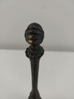 Vtg Tussie Mussie Wedding  Bouquet Flower Holder Victorian Silver On Brass