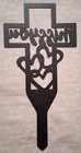 Memorial Cross Grave Marker -  miss You  Cemetery Decoration 11 5  H 5 75  W New