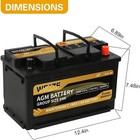 Agm Battery Group 94r H7 Automotive Battery 12v 80ah 850cca 140rc Start-stop