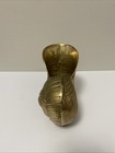 Vintage Large Solid Brass Nautilus Shell Art Deco Heavy Vase Planter 6 5 h