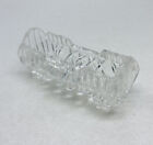 Vintage 1980s Crystal Glass Ashtray Cigar Cigarette Holder 4    Unique Shape 35