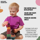 Toy Stacking Cups  Waterproof Silicone  Soft Toys For Toddlers Early Education