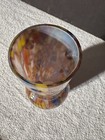 Vintage Rare Czech Art Glass Spatter Ware Chimney Lamp Shade 1 3 4  X 5 3 4 