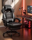 Gaming Chair With Footrest  Big And Tall Computer Game Chair 350lb Racing Sty   